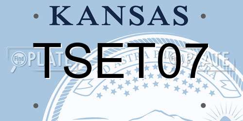 TSET07 Kansas License Plate