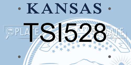 TSI528 Kansas License Plate