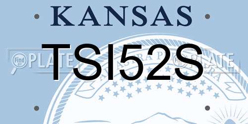 TSI52S Kansas License Plate