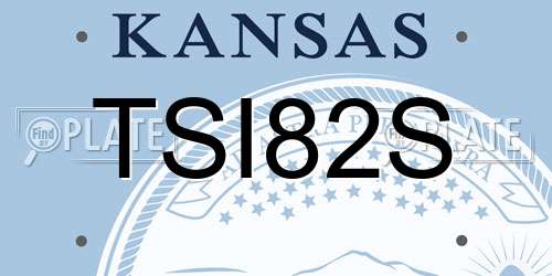 TSI82S Kansas License Plate