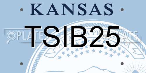 TSIB25 Kansas License Plate