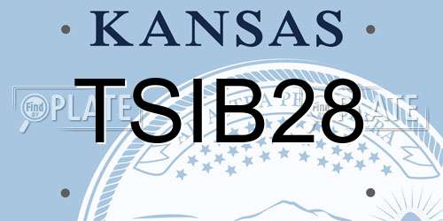 TSIB28 Kansas License Plate