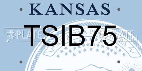 TSIB75 Kansas License Plate