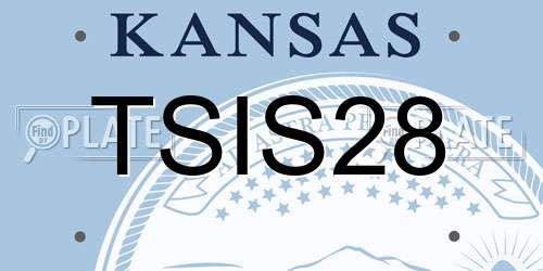 TSIS28 Kansas License Plate