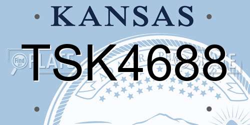 TSK4688 Kansas License Plate