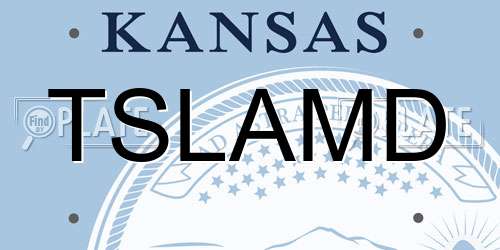 TSLAMD Kansas License Plate