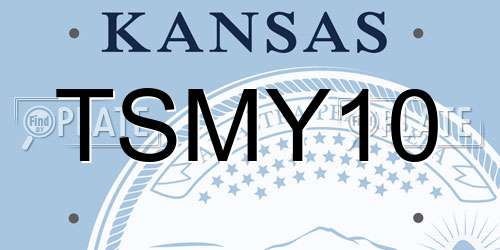 TSMY10 Kansas License Plate