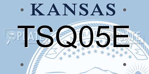 TSQ05E Kansas License Plate