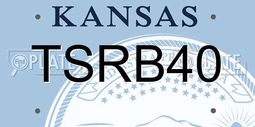 TSRB40 Kansas License Plate