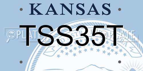 TSS35T Kansas License Plate