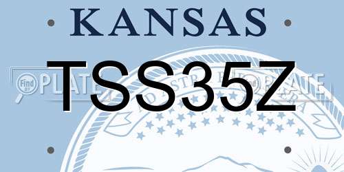 TSS35Z Kansas License Plate