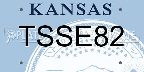 TSSE82 Kansas License Plate