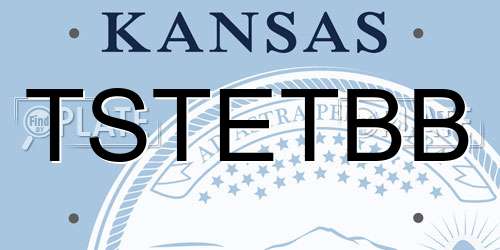 TSTETBB Kansas License Plate