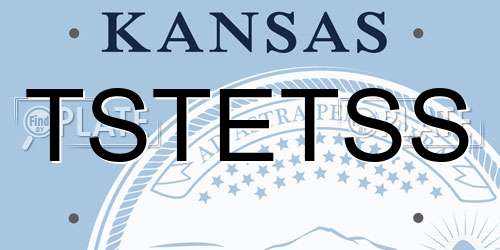 TSTETSS Kansas License Plate