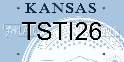 TSTI26 Kansas License Plate