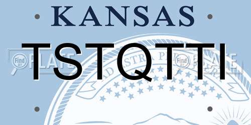 TSTQTTI Kansas License Plate