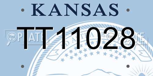 TT11028 Kansas License Plate