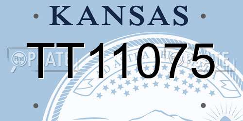 TT11075 Kansas License Plate