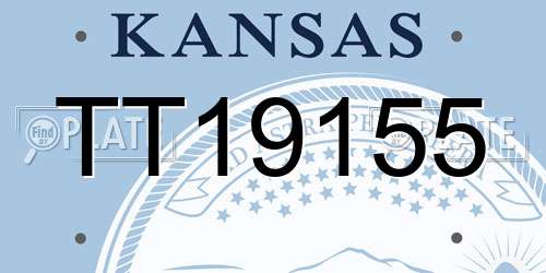 TT19155 Kansas License Plate