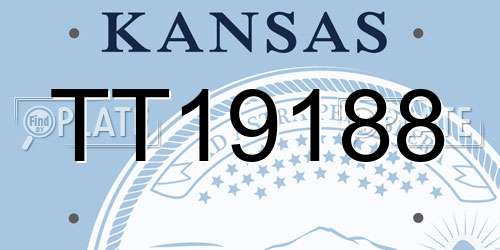 TT19188 Kansas License Plate