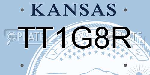 TT1G8R Kansas License Plate