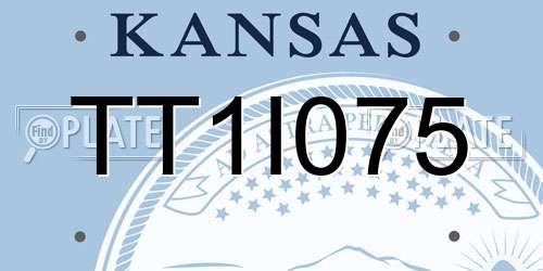 TT1I075 Kansas License Plate