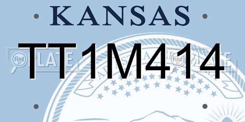 TT1M414 Kansas License Plate