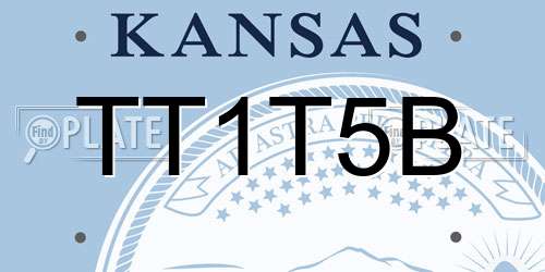 TT1T5B Kansas License Plate