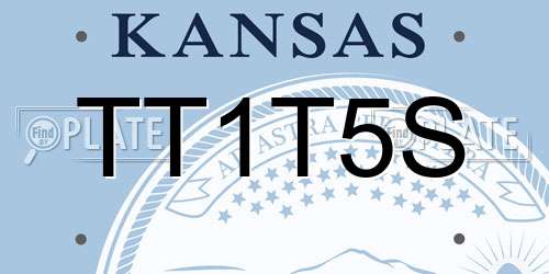 TT1T5S Kansas License Plate