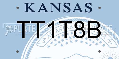 TT1T8B Kansas License Plate