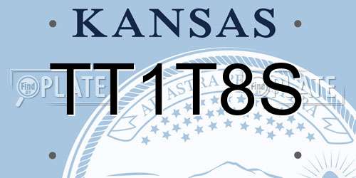 TT1T8S Kansas License Plate