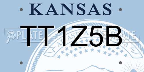 TT1Z5B Kansas License Plate