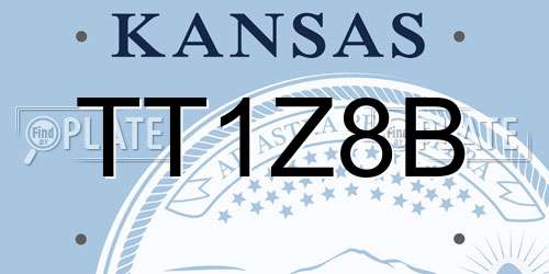 TT1Z8B Kansas License Plate
