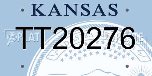 TT20276 Kansas License Plate