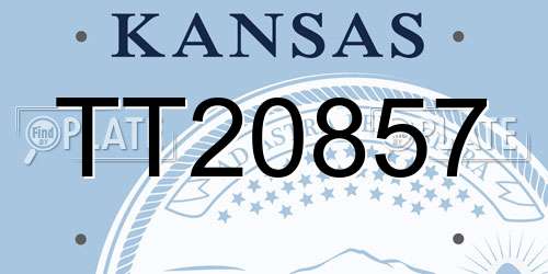 TT20857 Kansas License Plate