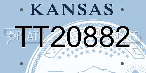 TT20882 Kansas License Plate