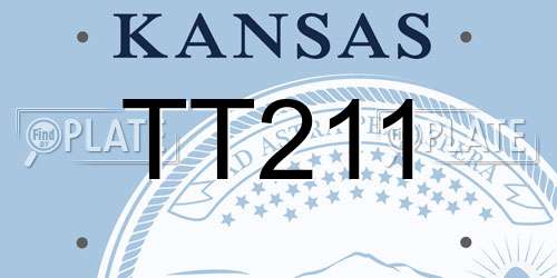 TT211 Kansas License Plate