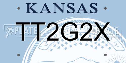TT2G2X Kansas License Plate