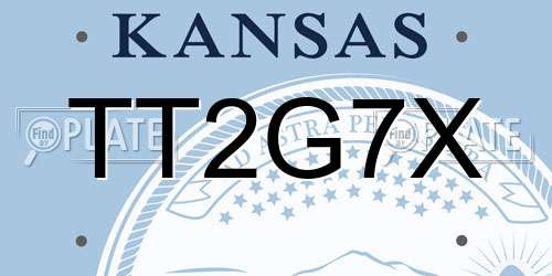 TT2G7X Kansas License Plate