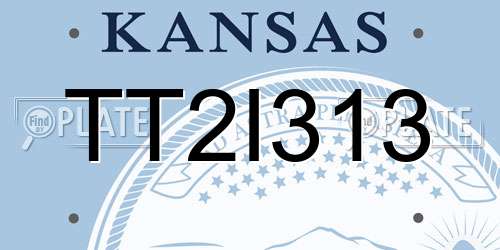TT2I313 Kansas License Plate