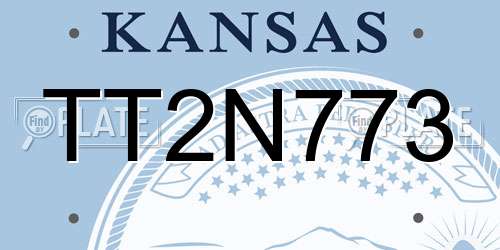 TT2N773 Kansas License Plate