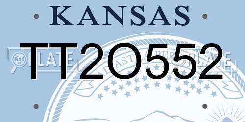TT2O552 Kansas License Plate