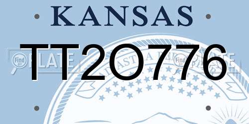 TT2O776 Kansas License Plate