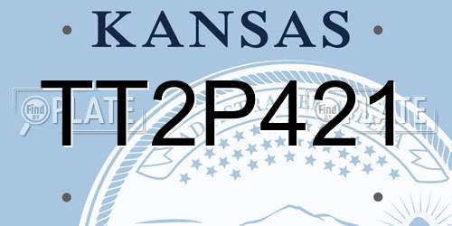 TT2P421 Kansas License Plate