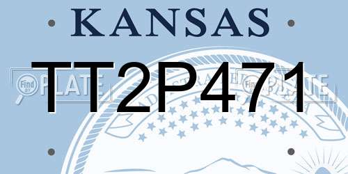 TT2P471 Kansas License Plate