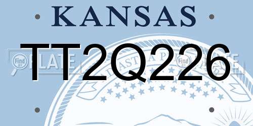 TT2Q226 Kansas License Plate