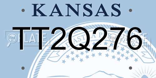 TT2Q276 Kansas License Plate