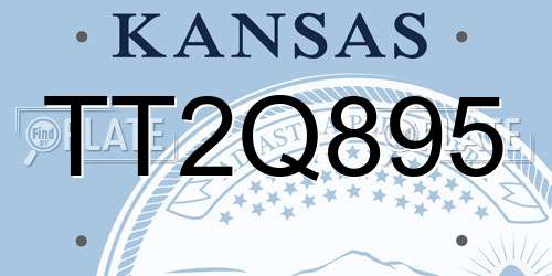 TT2Q895 Kansas License Plate