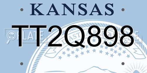 TT2Q898 Kansas License Plate
