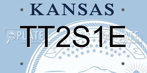 TT2S1E Kansas License Plate